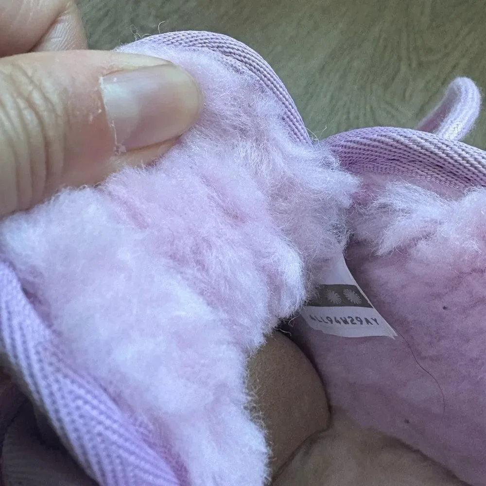 UGG Neumel boots in a primrose pink suede